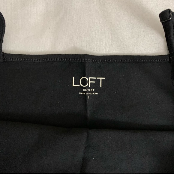 LOFT OUTLET. Black Floral Velvet Print Cami/ Tank Top-Small- Adjustable Straps - Picture 7 of 11